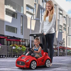 STEP 2. Детская машина-каталка "TURBO COUPE FOOT-TO-FLOOR", красная, 89х92х49см (779800)