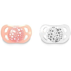 Twistshake. Пустушка 6 + міс, світло-персиковий / білий 2 шт (69907)