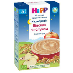 HiPP.  Молочна каша "Вівсяна з яблуком" "Добраніч",  6 мес+ 250 р.(9062300118701)