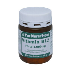 The Nutri Store. Вітамін В12 Форте, 1000 мг, 180 шт. (ФР-00000101)