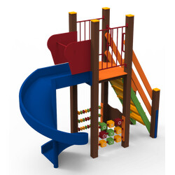 Kidigo. Дитячий комплекс Слон, висота гірки 1,5 (11956)