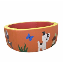 Tia-sport.Сухой басейн круглий з аплікацією 150х40 см (sm-0303)