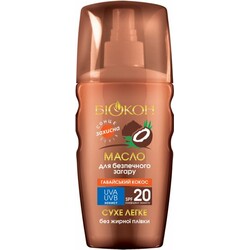 Биокон. Масло для безопасного загара Биокон SPF 20 Гавайский кокос 160 мл (4820160038585)