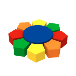 Kidigo. Комплект детских пуфов Камелия (42024)