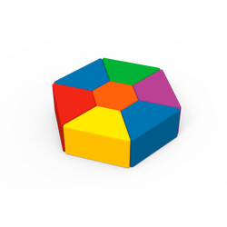 Kidigo. Комплект детских пуфов Семицветик (43018)