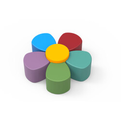 Kidigo. Комплект детских пуфов Цветок (43023)