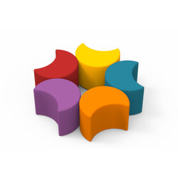 Kidigo. Комплект детских пуфов Радуга (43025)