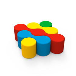 Kidigo. Комплект детских пуфов Зигзаг (43028)