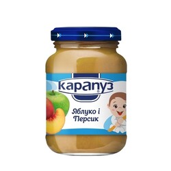 Карапуз. Пюре Яблуко і персик, 4+ м, 200 г (000 067)