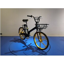 Amper / Електровелосипед VLT, 250Вт, 48В 8А / год, з крилом, кошиком, чорний (ELB-001)