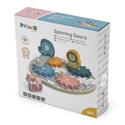 Viga Toys. Дерев'яний ігровий набір PolarB Шестерінки зі звірятами (6971608440069)