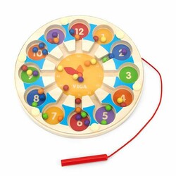 Viga Toys. Магнитный лабиринт Viga Toys Часы (6971608445606)