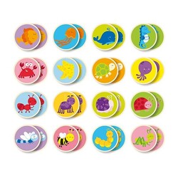 Viga Toys. Деревянная настольная игра  Мемори-фауна, 32 карточки (50126)