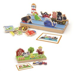 Viga Toys. Дерев'яний ігровий набір Простір і відстань (50183)