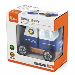 Viga Toys . Деревянная пирамидка Полицейская машинка (50201)