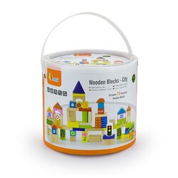 Viga Toys. Деревянные кубики Viga Toys Город, 75 шт., 3 см (6934510502874)