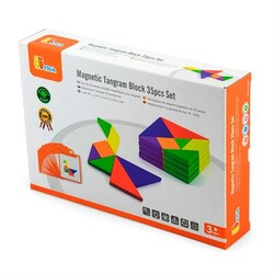 Viga Toys. Игра-головоломка Магнитный танграм, 35 эл. (6934510506438)