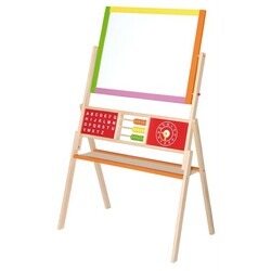 Viga Toys. Деревянный мольберт Viga Toys двусторонний магнитный со счетами (50951)