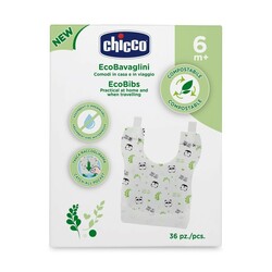 Chicco. Слюнявчики одноразовые Eco Bibs, 36 шт.(8058664133697)