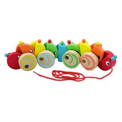 Viga Toys. Деревянная каталка  Гусеничка (59950)