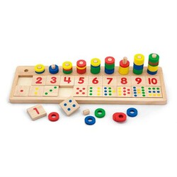 Viga Toys. Деревянный обучающий набор  Цифры и счет (59072)