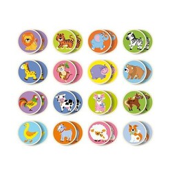 Viga Toys. Деревянная настольная игра  Мемори-зверята, 32 карточки (51308)