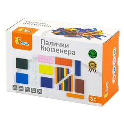 Viga Toys. Набір для рахунку Дерев'яні палички Кюїзенера, 116 шт. (6934510517656)