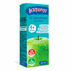 Карапуз. Сок яблочный осветленный 200г (000241)