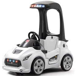 Step2. Полицейская машина-каталка "TURBO COUPE INTERCEPTOR FOOT-TO-FLOOR", 88,9х91,4х48,9 см (873890