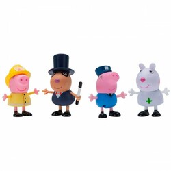 Peppa. Набор фигурок серии "Когда я вырасту" - ДРУЗЬЯ ПЕППЫ, ПРОФЕССИИ (4 фигурки) (97091)