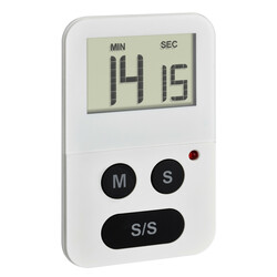 TFA. Таймер цифровий з секундоміром, білий, 50x9x80 мм (38204702)