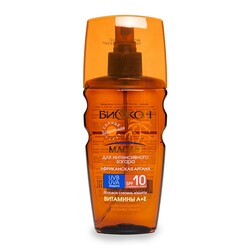 Биокон. Масло-спрей для интенсивного загара Биокон Африканская аргана SPF-10 160 мл (4820160031142)