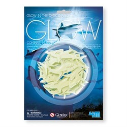 4M. Набор светящихся наклеек  Акулы (00-05940)