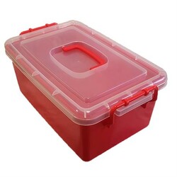 Контейнер пластиковий великий червоний (1140RR)