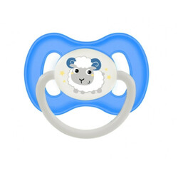 Canpol Babies.  Пустушка латексна кругла Bunny @ Company, 6-18 мес Блакитної(5901691811959)