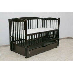 Дубик-М.Кровать дет.Еліт 2 на шарнірах з підшипником + ящик + відкидна боковина темний венге (8106940)