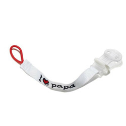 Bibi. Утримувач для пустушки стрічковий "Папа кращий" арт.115045(861851)