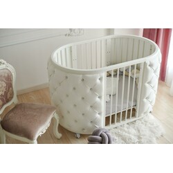 ANV. Кровать детская овальная 9 в 1 ANV+ Maxi Kristall белая (25757629)