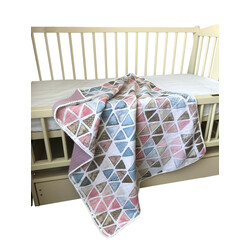 Baby Comfort. Муслиновый плед хлопок 6 слоев 80*100 см лиловый с узором (34365354)