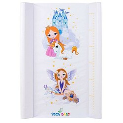 Tega Baby. Пеленальный матрасик Princess Принцесса 70*49 см белый (28281047)