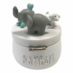 Bam Bam. Шкатулочка з гіпсу для зберігання пасма волосся, першого Зубика (8711811095292)