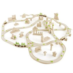 Guidecraft. Деревянная дорога Block Science Мосты мира, 155 деталей (G2120R)