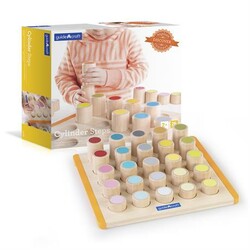 Guidecraft. Дерев'яний навчальний сортер Manipulatives Кольорові циліндри (G6734)