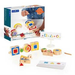Guidecraft. Дерев'яна шнурівка Manipulatives Форми (G6747)