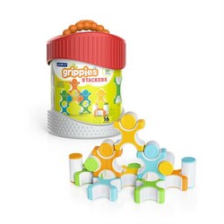 Guidecraft. Магнитный конструктор Grippies Stackers, 16 деталей (G8313)