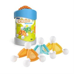 Guidecraft. Магнитный конструктор Grippies Windows, 24 детали (G8316)