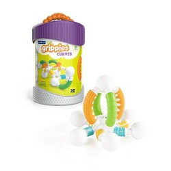 Guidecraft. Магнитный конструктор Grippies Curves, 30 деталей (G8320)