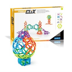 Guidecraft. Магнитный конструктор PowerClix Organics, 100 деталей (G9433)