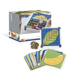 Guidecraft. Логічна гра з гумками Геоборд, 20 шаблонів (Z1521)