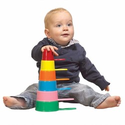 Casdon. Классическая игрушка пирамидка "Ведерки" (5011551006385)